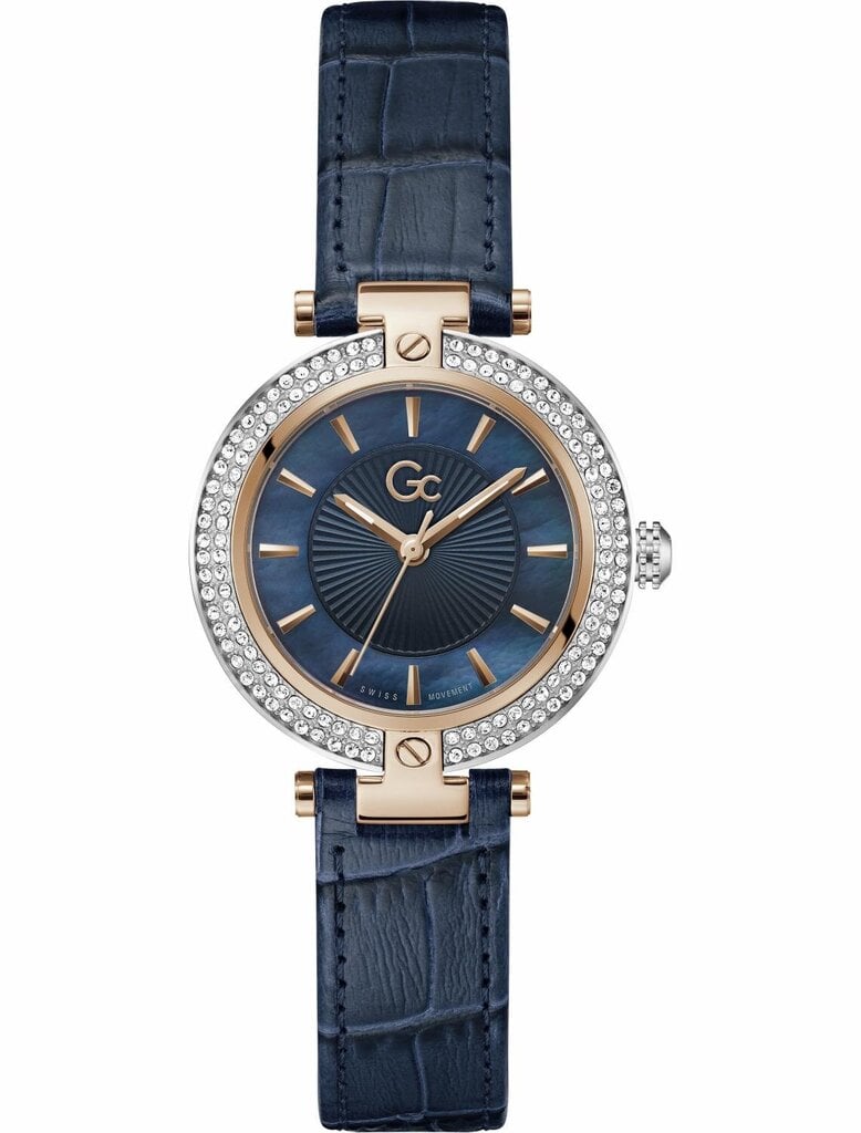 Moteriškas laikrodis, mėlyna, GC kaina ir informacija | Moteriški laikrodžiai | pigu.lt
