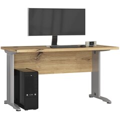 Kompiuterinis stalas BM-135, šviesiai rudas kaina ir informacija | Kompiuteriniai, rašomieji stalai | pigu.lt
