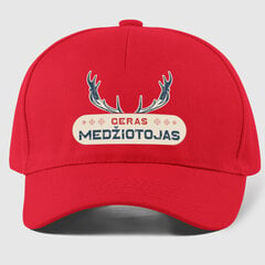 Kepuraitė Geras medžiotojas, raudona kaina ir informacija | Originalios kepurės | pigu.lt
