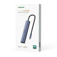 Адаптер Ugreen HUB 5in1 CM475 USB C - 3x USB 3.0 / HDMI / RJ45 цена и информация | Адаптеры, USB-разветвители | pigu.lt