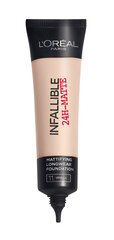 Infallible matte foundation - тональный крем <br /> l'oreal paris цена и информация | Пудры, базы под макияж | pigu.lt