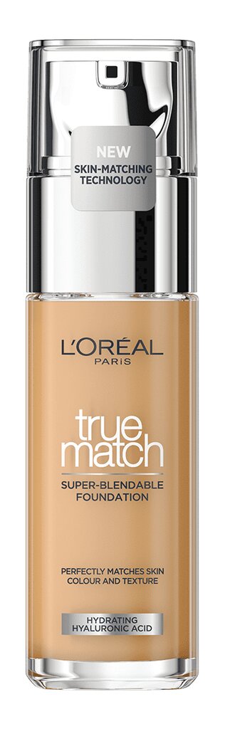 Makiažo pagrindas L'Oreal Paris True Match Super Blendable 30 ml, 7D7W Golden Amber kaina ir informacija | Makiažo pagrindai, pudros | pigu.lt