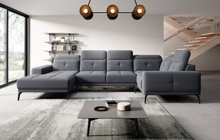 Мягкий уголок Eltap Neviro, серый матовый цвет цена и информация | Угловые диваны | pigu.lt
