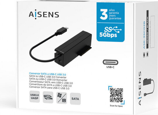 Aisens ASE-35C02B kaina ir informacija | Adapteriai, USB šakotuvai | pigu.lt