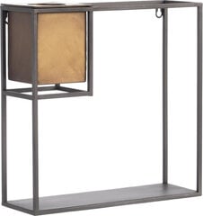 Lentyna 36 x 12 x 36 cm Juoda Auksinis Metalinis цена и информация | Полки | pigu.lt