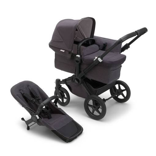 Bugaboo Donkey 5 Mineral Mono universalus vežimėlis, Black/Washed Black kaina ir informacija | Vežimėliai | pigu.lt