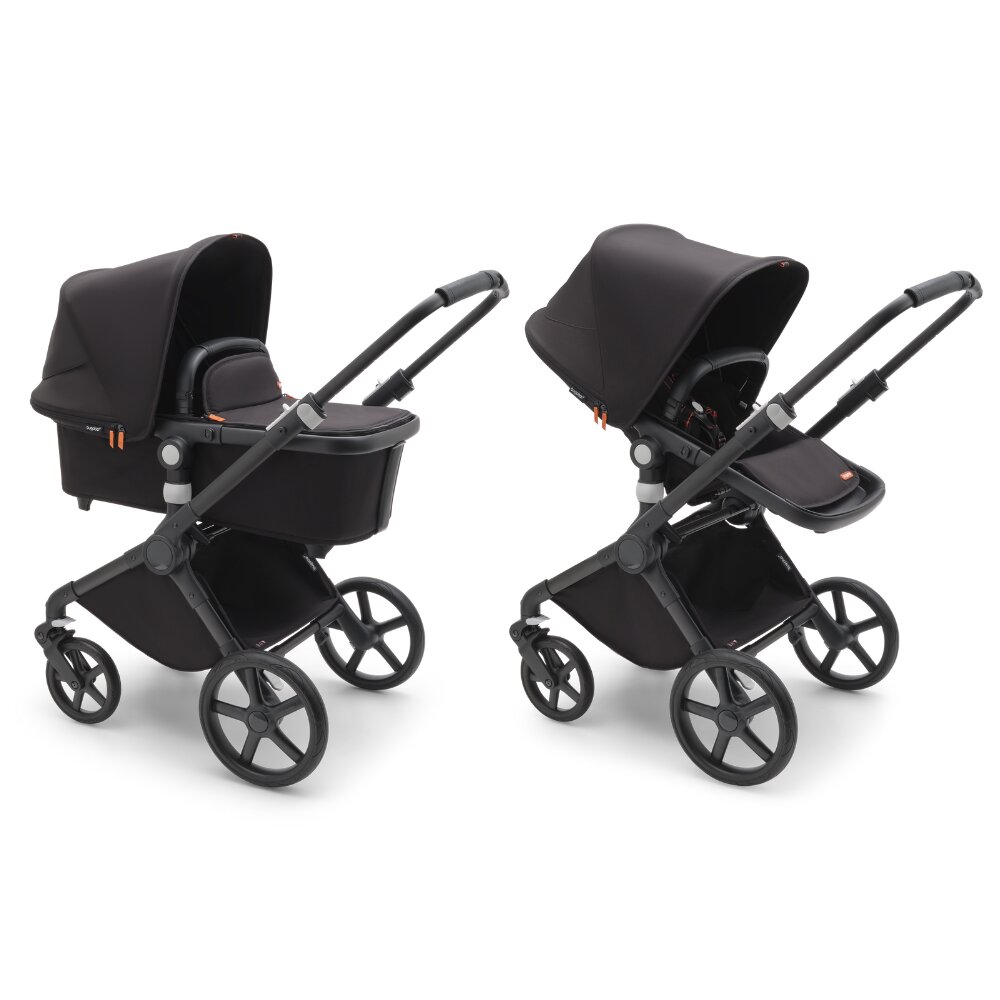 Bugaboo Fox Cub universalus vežimėlis, Black/Midnight Black-Midnight Black kaina ir informacija | Vežimėliai | pigu.lt