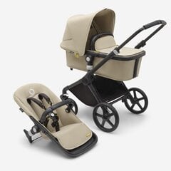 Bugaboo Fox Cub universalus vežimėlis, Black/Desert Beige-Desert Beige kaina ir informacija | Vežimėliai | pigu.lt