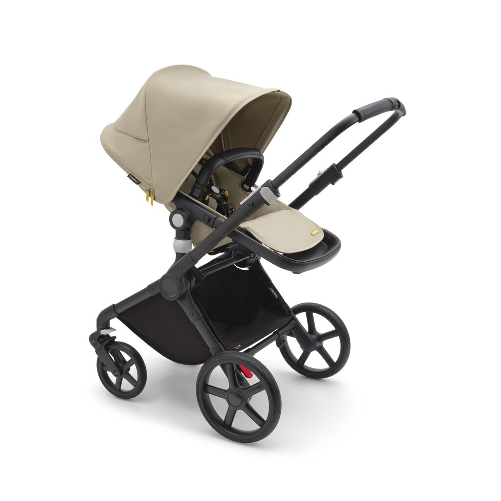 Bugaboo Fox Cub universalus vežimėlis, Black/Desert Beige-Desert Beige kaina ir informacija | Vežimėliai | pigu.lt