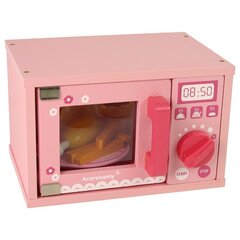 Žaislinė mikrobangų krosnelė su priedais, rožinė цена и информация | Игрушки для девочек | pigu.lt