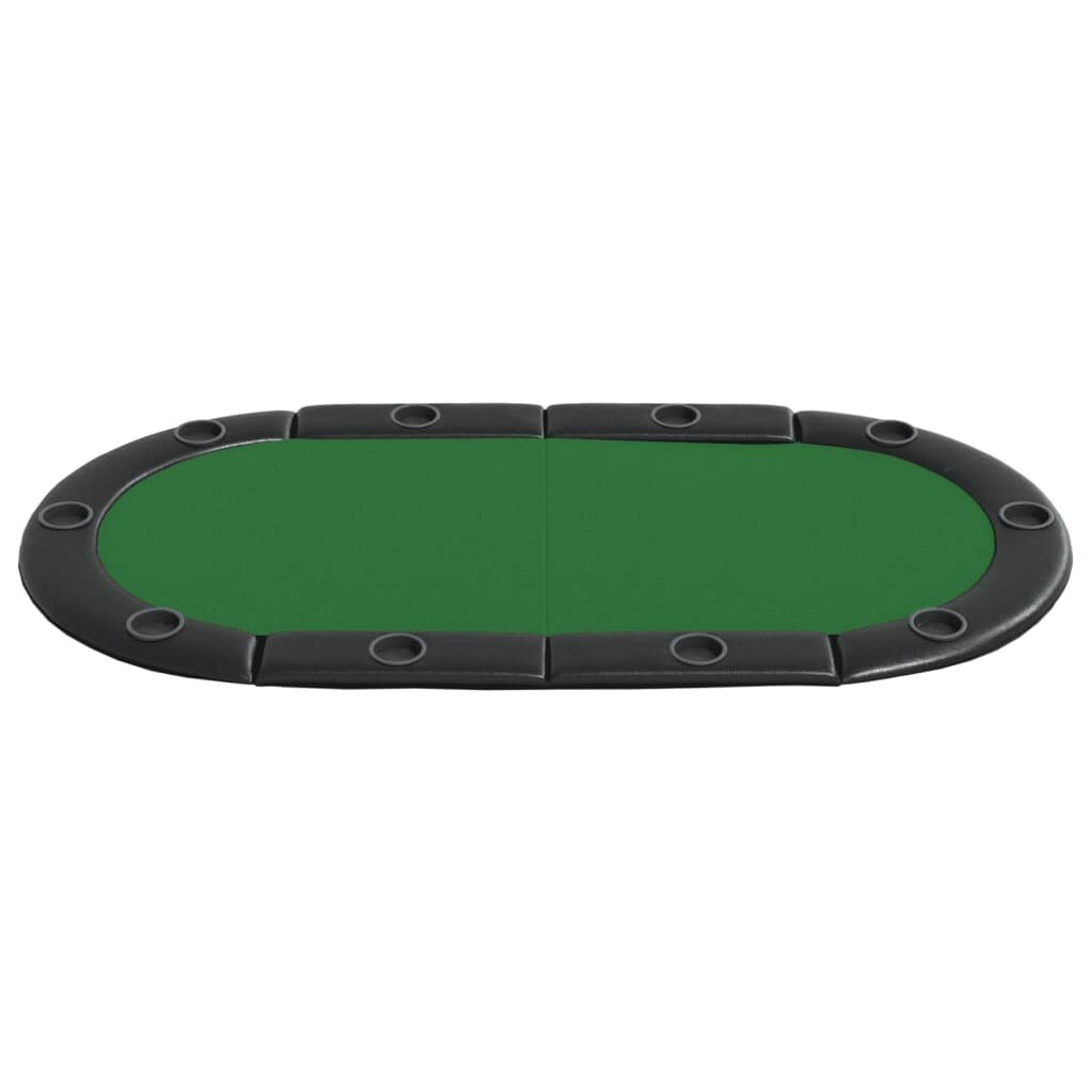 Pokerio stalviršis, žalias, 208x106x3cm, 10 žaidėjų цена и информация | Azartiniai žaidimai, pokeris | pigu.lt