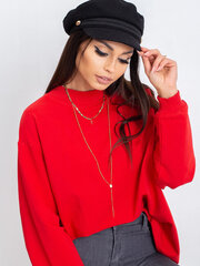 Džemperis moterims 2016102453079, raudonas kaina ir informacija | Džemperiai moterims | pigu.lt