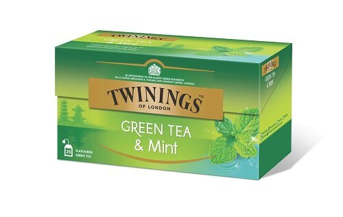 Twinings žalioji arbata su mėtomis, 80x1.6g kaina ir informacija | Arbata | pigu.lt