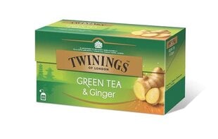 Twinings žalioji arbata su imbieru, 80x1.6g цена и информация | Чай | pigu.lt