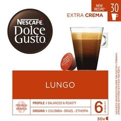 Nestcafe Dolce Gusto Lungo 195G 30 KAP, 3 упаковочного набора цена и информация | Кофе, какао | pigu.lt