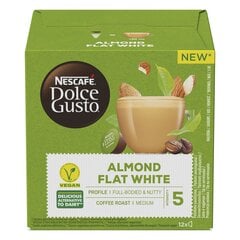 Nescafe Dolce Gusto Flat White Almond SK 12 K. 132G, 3 набора пакетов цена и информация | Кофе, какао | pigu.lt