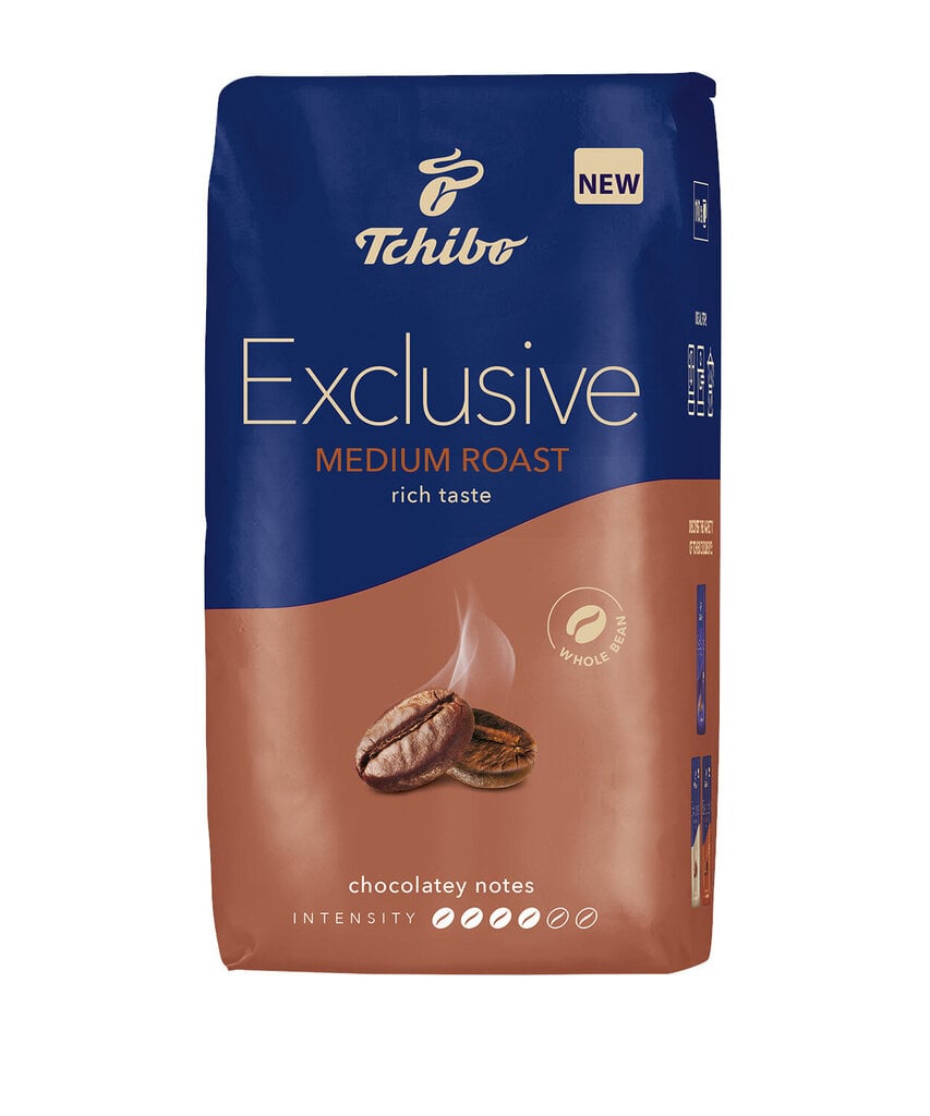 Tchibo Exclusive medium roast kavos pupelės, 4 x 1 kg kaina ir informacija | Kava, kakava | pigu.lt