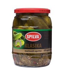 Spilva Pickles Cucumbers Classic 670 (370 г), 6 набор упаковки цена и информация | Консервы | pigu.lt
