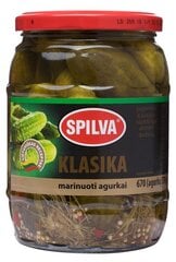 Spilva Pickles Cucumbers Classic 670 (370 г), 6 набор упаковки цена и информация | Консервы | pigu.lt