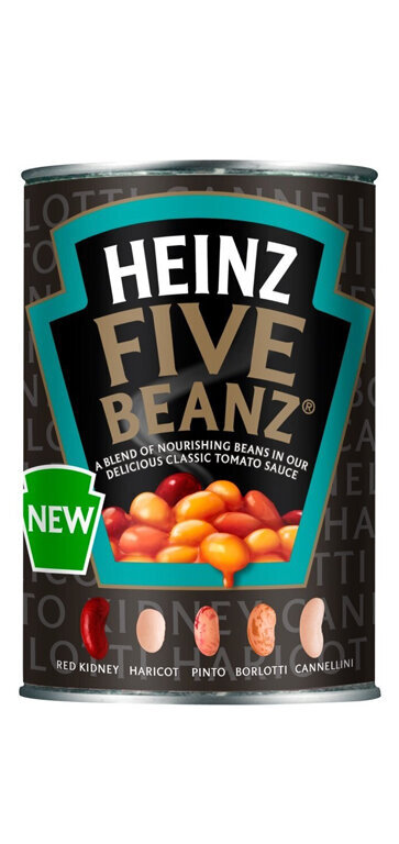 Penkių pupelių mišinys pomidorų padaže Heinz, 12x415g kaina ir informacija | Konservuotas maistas | pigu.lt