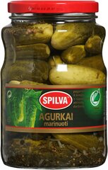 Marinuoti agurkai Spilva, 6x1600g kaina ir informacija | Konservuotas maistas | pigu.lt