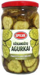 Marinuoti pjaustyti agurkai Spilva, 8x680g kaina ir informacija | Konservuotas maistas | pigu.lt