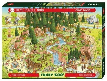 Dėlionė Degano Zoologijos sodas Juodojo miško buveinė, 1000 d. цена и информация | Dėlionės (puzzle) | pigu.lt