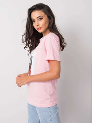 Marškinėliai moterims 2016102842682, rožiniai kaina ir informacija | Marškinėliai moterims | pigu.lt