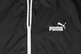 Puma striukė vyrams Ess+Tape Windbreaker 847477 01, juoda цена и информация | Мужские куртки | pigu.lt