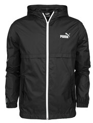 Puma striukė vyrams Ess+Tape Windbreaker 847477 01, juoda цена и информация | Puma Мужская одежда | pigu.lt