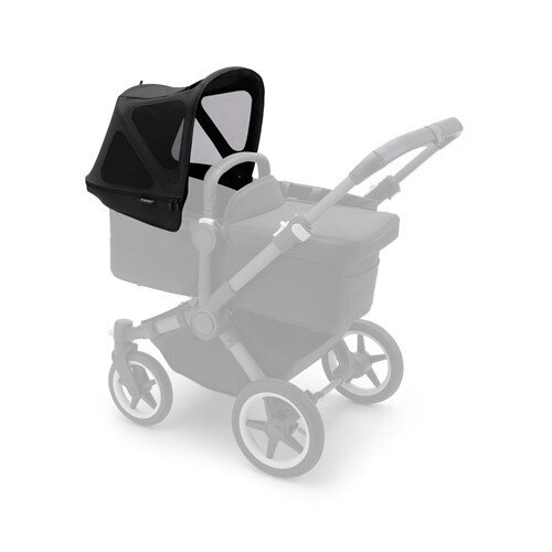 Bugaboo Donkey Breezy vežimėlio stogelis nuo saulės, Midnight Black kaina ir informacija | Vežimėlių priedai | pigu.lt