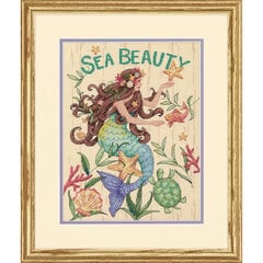 Siuvinėjimo rinkinys Dimensions Sea Beauty 70-35376, 22,8x30,4 cm kaina ir informacija | Siuvinėjimo priemonės | pigu.lt