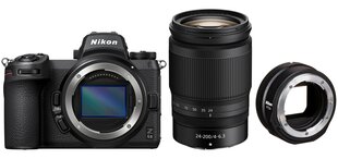 Nikon Z 6II/(Z6II)/(Z 6 II)/(Z6 II) + NIKKOR Z 24-200mm f/4-6.3 VR + FTZ II Mount Adapter kaina ir informacija | Skaitmeniniai fotoaparatai | pigu.lt