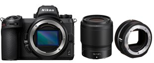 Nikon Z 6II/(Z6II)/(Z 6 II)/(Z6 II) + Nikkor Z 50mm f/1.8 S + FTZ II Mount Adapter kaina ir informacija | Skaitmeniniai fotoaparatai | pigu.lt