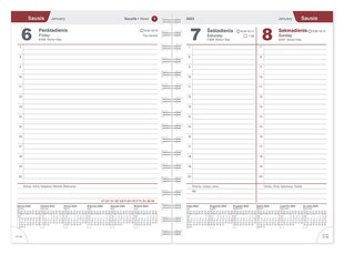 Darbo knyga SPIREX PATTERN A5 muhu kaina ir informacija | Kalendoriai, darbo knygos | pigu.lt