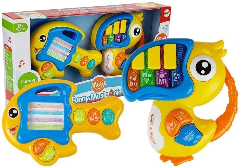 Vaikiškas pianinas ir gitara Lean Toys kaina ir informacija | Žaislai kūdikiams | pigu.lt