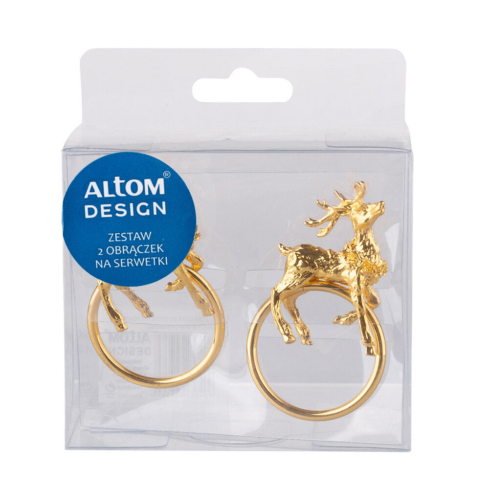 Altom design servetėlių žiedai, 2 vnt цена и информация | Staltiesės, servetėlės | pigu.lt