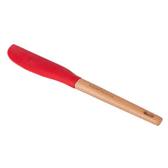 силиконовый шпатель с деревянной ручкой красный цена и информация | Кухонная утварь | pigu.lt