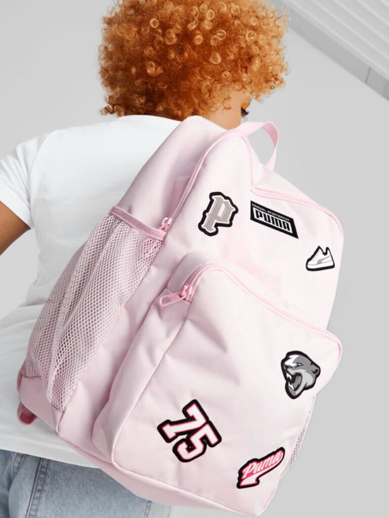 Kuprinė Puma Patch Backpack, 25l, Pearl Pink kaina ir informacija | Kuprinės ir krepšiai | pigu.lt