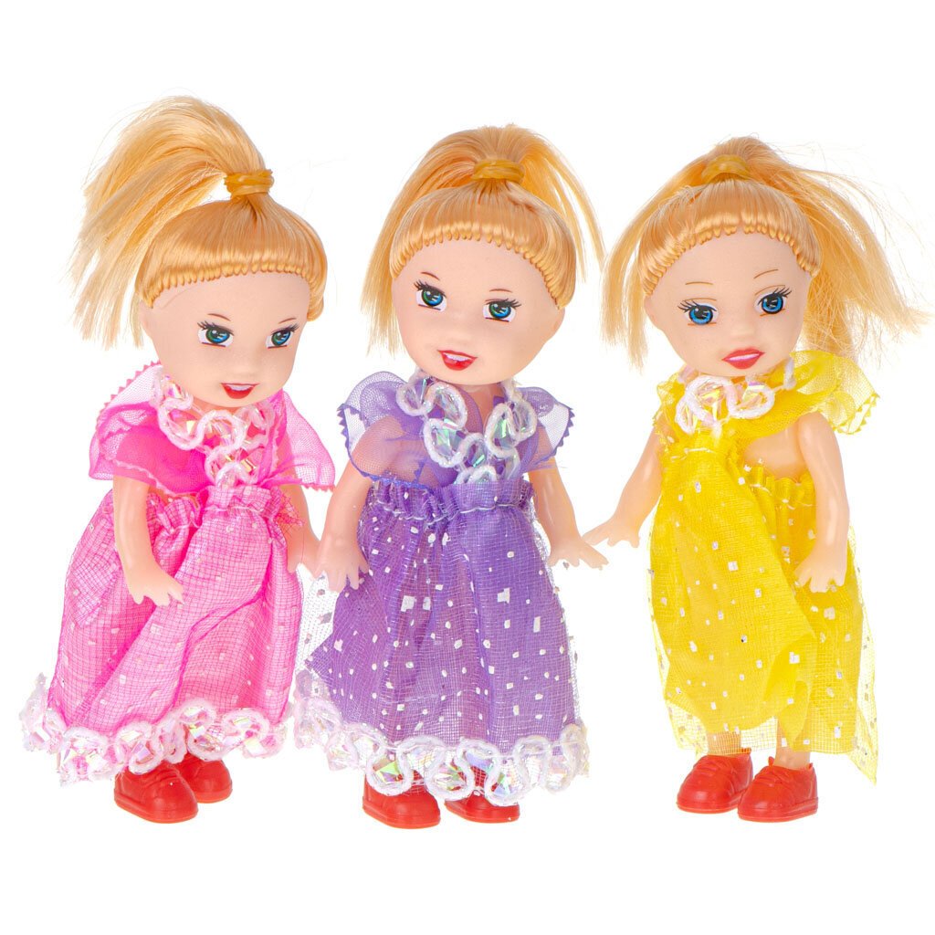Lėlės, 3 vnt. kaina ir informacija | Žaislai mergaitėms | pigu.lt