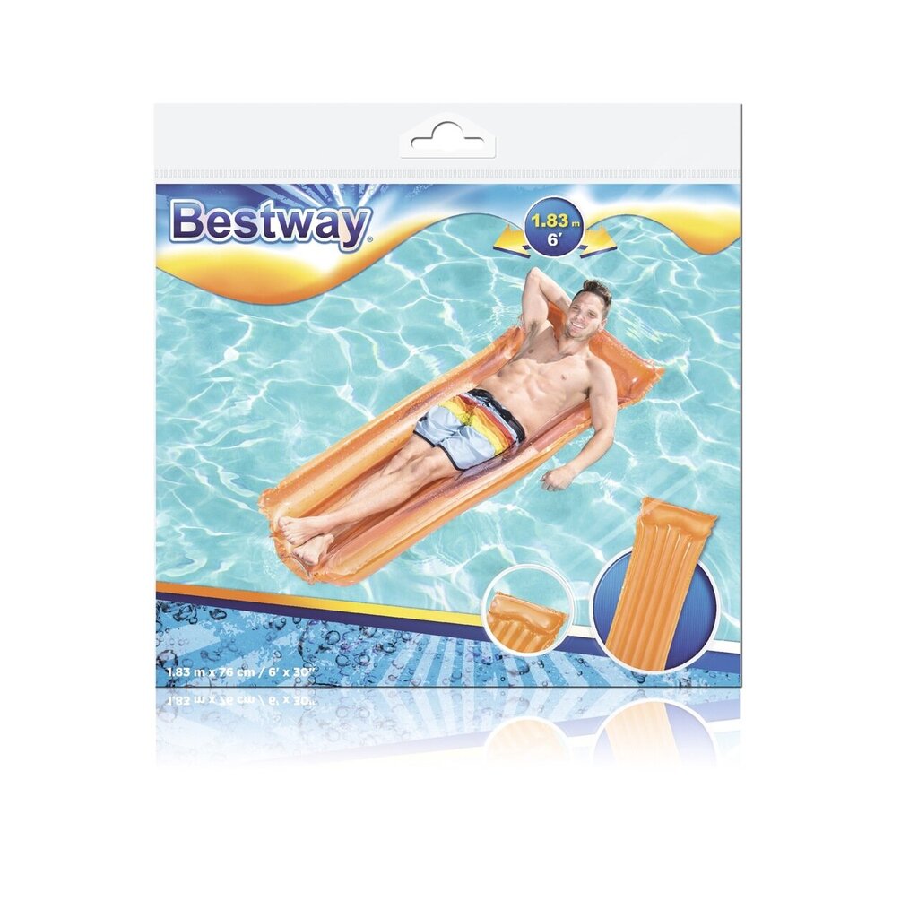 Plaukimo čiužininys Bestway, 183x76cm цена и информация | Pripučiami čiužiniai ir baldai | pigu.lt