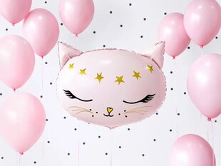 Folinis balionas Katė, 48cm x 36cm, rožinis kaina ir informacija | Balionai | pigu.lt