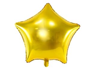 Folinis balionas Žvaigždė, 48cm, auksinis kaina ir informacija | Balionai | pigu.lt