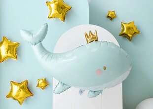 Folinis balionas Banginis, 93cm x 60cm, įvairių spalvų kaina ir informacija | Balionai | pigu.lt