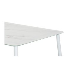 Stalas Basel, baltas kaina ir informacija | Lauko stalai, staliukai | pigu.lt