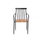 Kėdė "Basel", juoda/ruda kaina ir informacija | Lauko kėdės, foteliai, pufai | pigu.lt