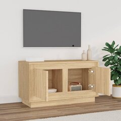 vidaXL Televizoriaus spintelė, ąžuolo, 80x35x45cm, apdirbta mediena kaina ir informacija | TV staliukai | pigu.lt
