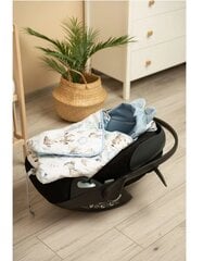 Спальный мешок для коляски и автокресла Sensillo Velvet Xl, blue walk цена и информация | Аксессуары для автокресел | pigu.lt
