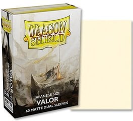 Kortų įmautės Dragon Shield Japanese Matte Dual Sleeves, smėliniai, 60 vnt kaina ir informacija | Stalo žaidimai, galvosūkiai | pigu.lt