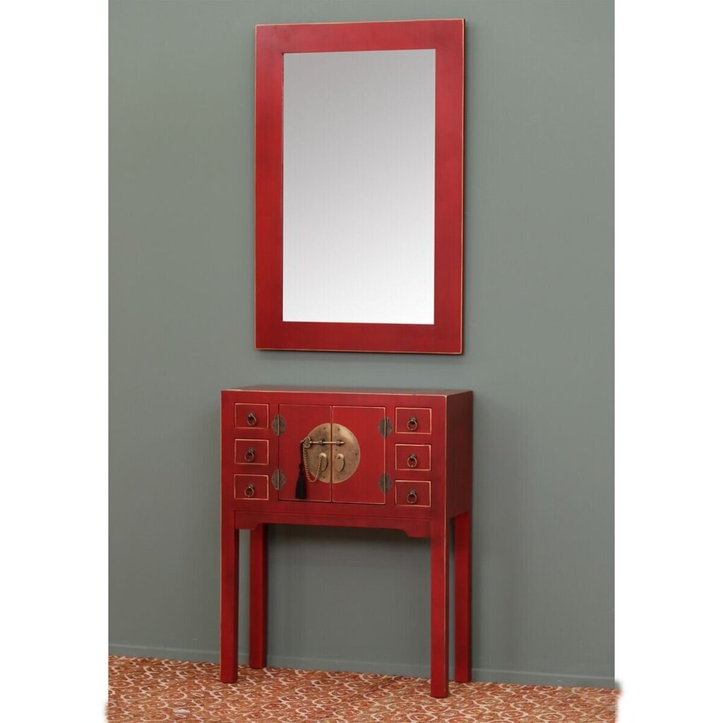 Spintelė Oriente, 45x26x69 cm, raudona kaina ir informacija | Spintelės prie lovos | pigu.lt